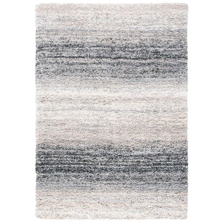 Safavieh 8 x 10 ft. Fontana Shag Area Rug; Ivory & Grey FNT852A-8